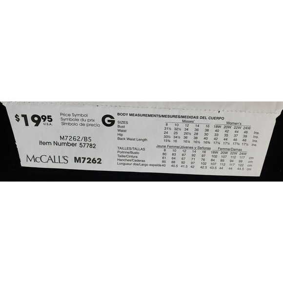 Misses/Women's Sweater Coats & Poncho Sewing Pattern McCall's M7262, Loose Fit - Picture 4 of 5